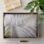 Optische Illusion Abstraktes 3D-Fraktal mit Tiefe Seidenpapier (Geschenk)