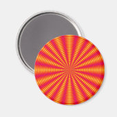 Optische Illusion abstraktes Design. Magnet (Vorderseite/Rückseite)