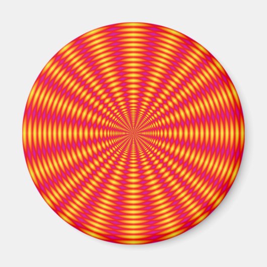 Optische Illusion abstraktes Design. Magnet (Vorne)