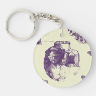 optische Illusion Akryllischer Schlüsselanhänger