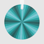 optische Illusion Aqua Akryllische Ornamente (Rückseite)