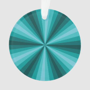 optische Illusion Aqua Akryllische Ornamente