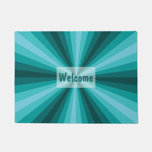 optische Illusion Aqua Doormat Fußmatte