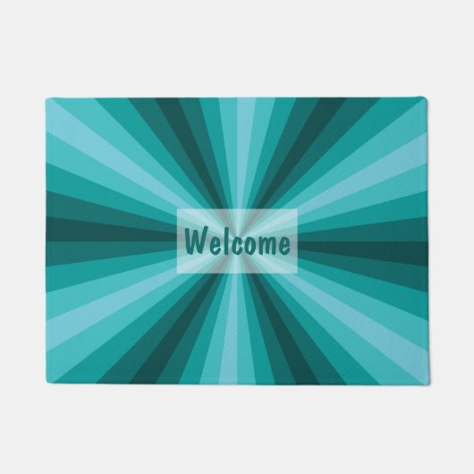 optische Illusion Aqua Doormat Fußmatte (Vorderseite)