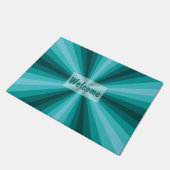 optische Illusion Aqua Doormat Fußmatte (Schrägansicht)
