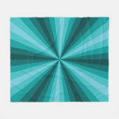 optische Illusion Aqua Fleece Blanket (Vorderseite (Horizontal))