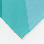 optische Illusion Aqua Fleece Blanket (Ecke)