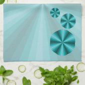 Optische Illusion Aqua Handtuch (Gefaltet)
