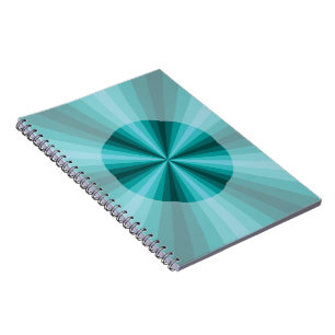 Optische Illusion Aqua-Notebook Notizblock
