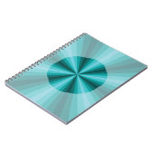 Optische Illusion Aqua-Notebook Notizblock (Linke Seite)