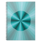 Optische Illusion Aqua-Notebook Notizblock (Vorderseite)