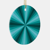 optische Illusion Aqua-Ornament Keramikornament (Rechts)