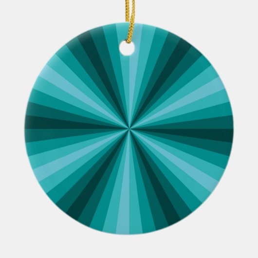 optische Illusion Aqua-Ornament Keramikornament (Vorne)