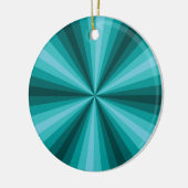 optische Illusion Aqua-Ornament Keramikornament (Links)