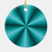 optische Illusion Aqua-Ornament Keramikornament (Hinten)
