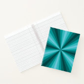 Optische Illusion Aqua Spiral Notebook Notizbuch (Innenseite)