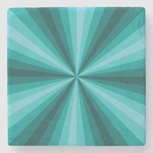 Optische Illusion Aqua Stone Untersetzer (Vorderseite)