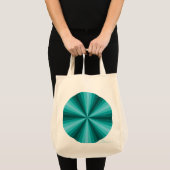 optische Illusion Aqua Tote Tasche (Vorderseite (Produkt))