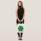 optische Illusion Aqua Tote Tasche (Vorderseite (Model))
