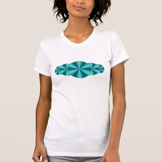Optische Illusion Aqua Women's Light Shirt (Vorderseite)