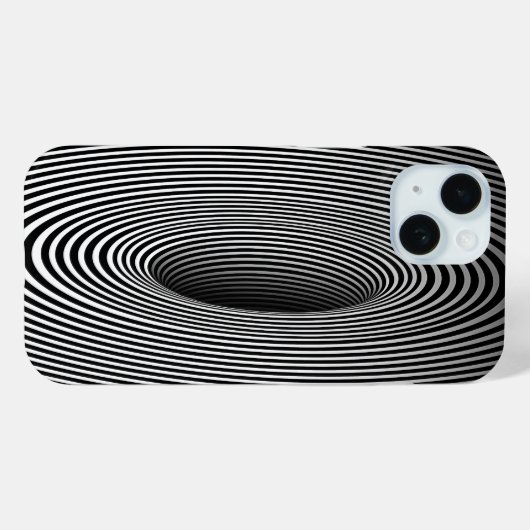 Optische Illusion aus schwarzem Loch | Custom Case-Mate iPhone Hülle (Rückseite (Horizontal))