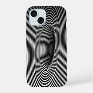 Optische Illusion aus schwarzem Loch Custom iPhone 15 Hülle