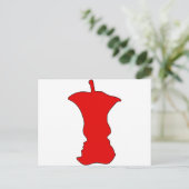 Optische Illusion bei Apple Postkarte (Stehend Vorderseite)