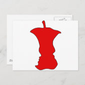 Optische Illusion bei Apple Postkarte (Vorne/Hinten)