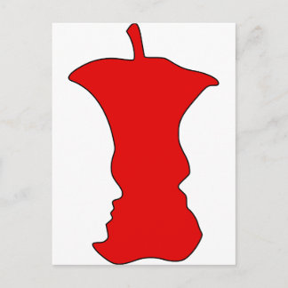 Optische Illusion bei Apple Postkarte