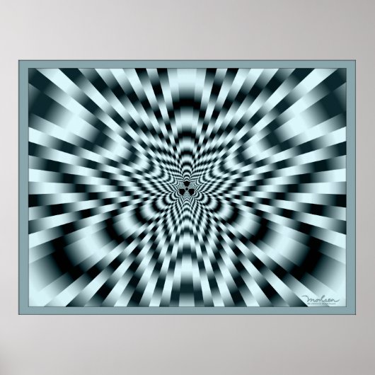Optische Illusion bei tödlicher Strahlung Poster (Vorne)