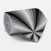 Optische Illusion Black Men's Neck Tie Krawatte (Gerollt)