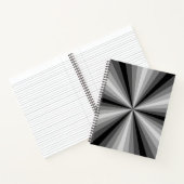 Optische Illusion Black Spiral Notebook Notizbuch (Innenseite)