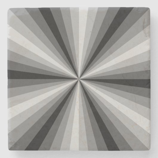 Optische Illusion Black Stone Untersetzer (Vorderseite)