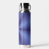 Optische Illusion Blau Trinkflasche (Rückseite)