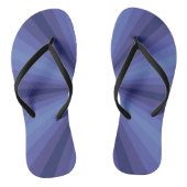 Optische Illusion Blaue Flip Flops Badesandalen (Fußbett)