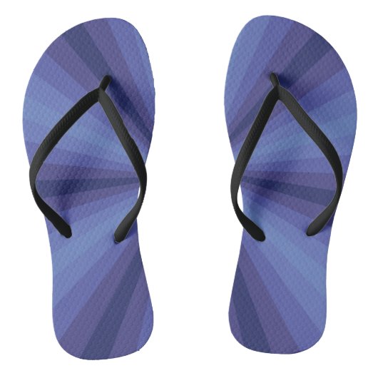 Optische Illusion Blaue Flip Flops Badesandalen (Fußbett)