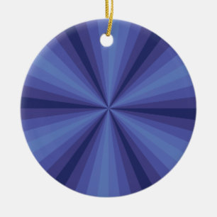 Optische Illusion Blaue Ornament