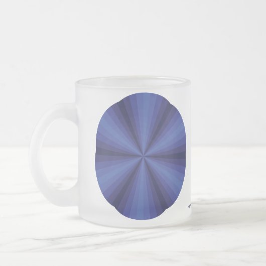 Optische Illusion Blaue Tasse (Links)