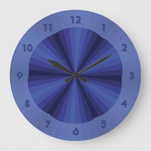 Optische Illusion blaue Uhr (Vorderseite)
