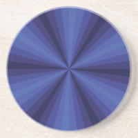 Optische Illusion Blauer Untersetzer