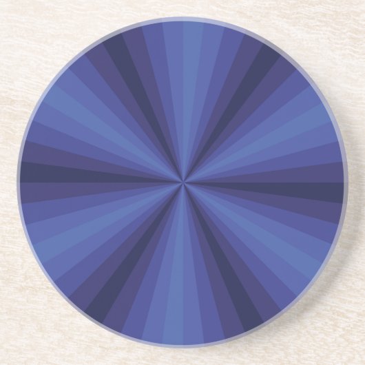 Optische Illusion Blauer Untersetzer (Vorne)