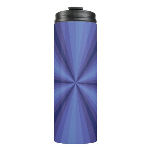 Optische Illusion Blauer Wärmespeicher Thermosbecher (Vorderseite)