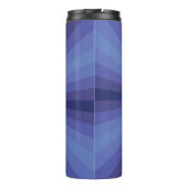 Optische Illusion Blauer Wärmespeicher Thermosbecher (Rückseite)