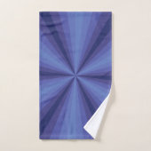 Optische Illusion Blaues Badetuch Set (Handtuch)
