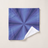 Optische Illusion Blaues Badetuch Set (Waschlappen)