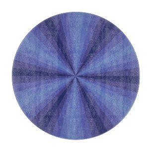 Optische Illusion blaues Glas-Zuschnitt-Board Schneidebrett