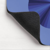 Optische Illusion Blaues Mousepad (Ecke)