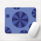 Optische Illusion Blaues Mousepad (Mit Mouse)