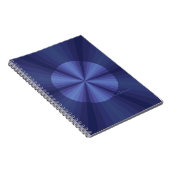 Optische Illusion blaues Notebook Notizblock (Rechte Seite)