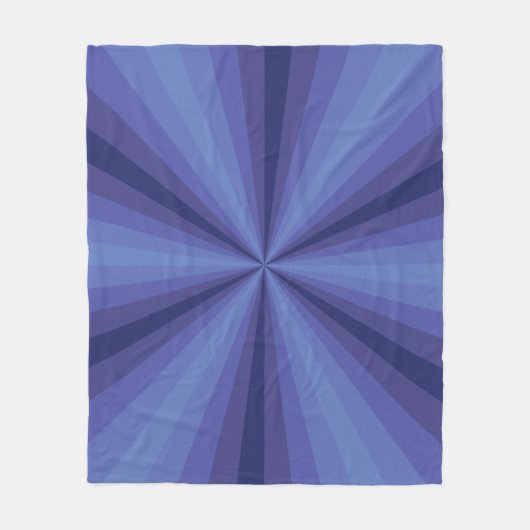 Optische Illusion Blaues Vlies-Decken Fleecedecke (Vorderseite)